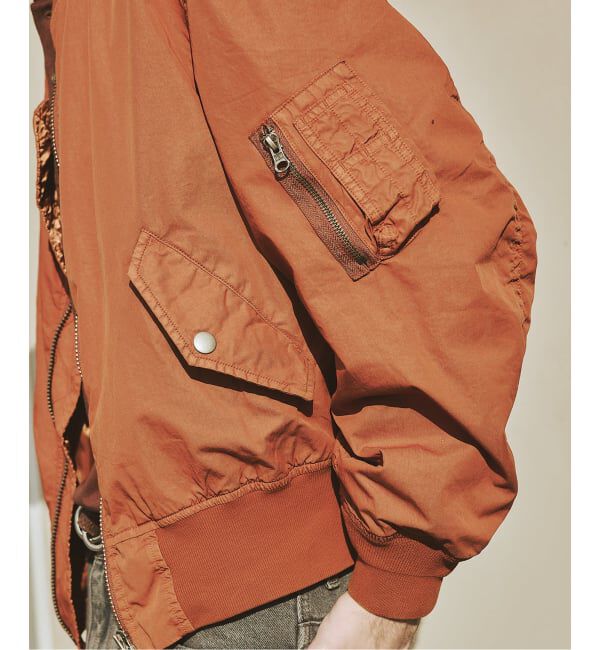 JOURNAL STANDARD「オーバー フィット ライト ボンバー ガーメントダイ ブルゾン」|ブルゾン・スタジャン|