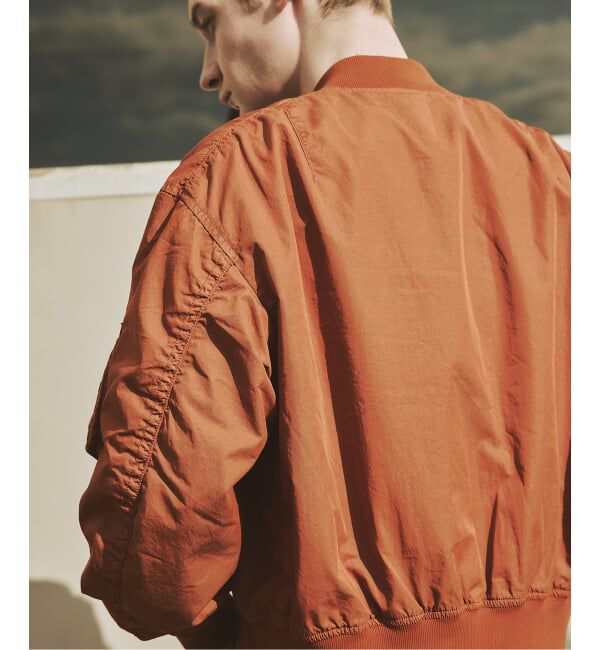 JOURNAL STANDARD「オーバー フィット ライト ボンバー ガーメントダイ ブルゾン」|ブルゾン・スタジャン|