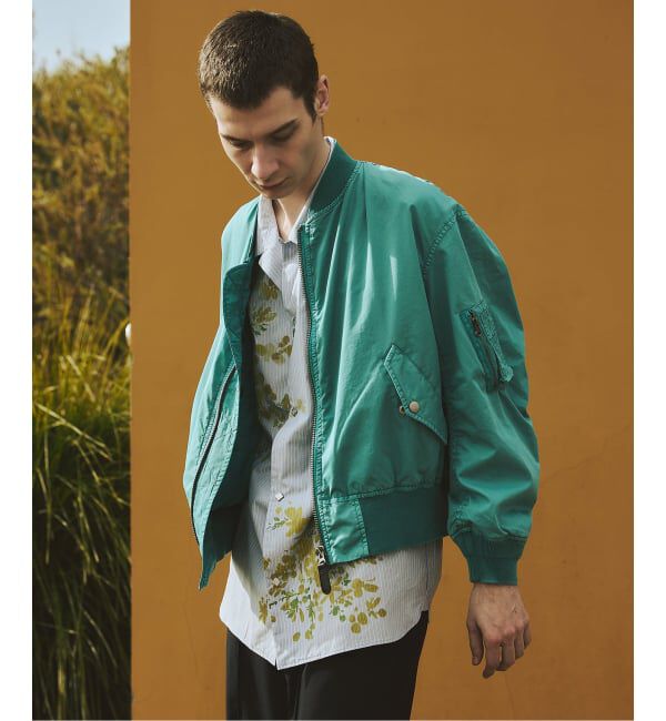 JOURNAL STANDARD「オーバー フィット ライト ボンバー ガーメントダイ ブルゾン」|ブルゾン・スタジャン|