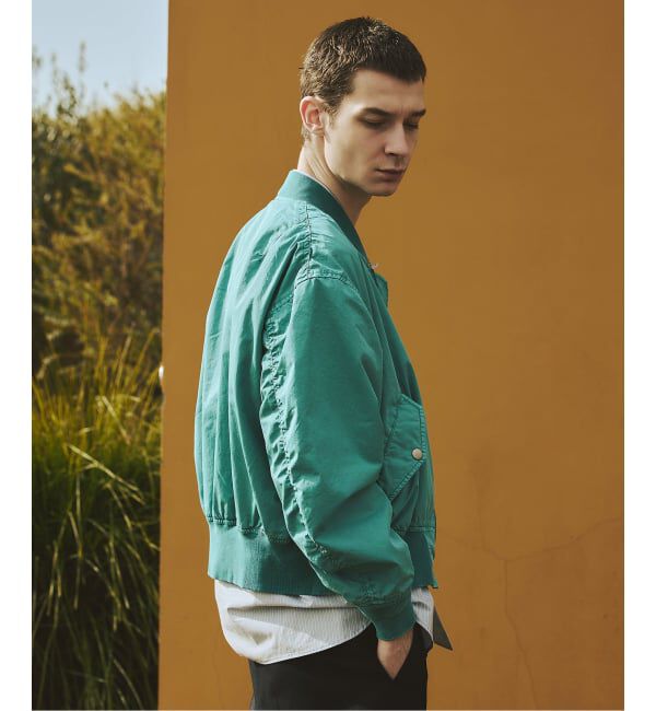 JOURNAL STANDARD「オーバー フィット ライト ボンバー ガーメントダイ ブルゾン」|ブルゾン・スタジャン|