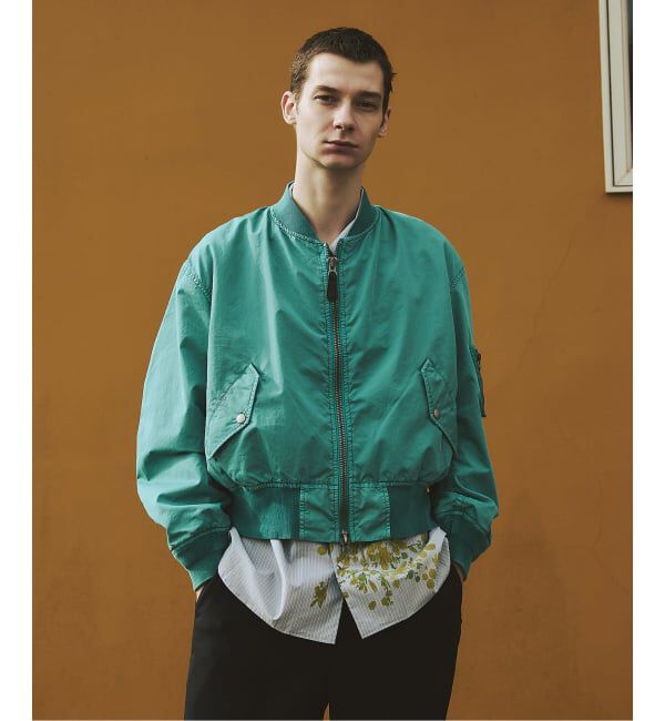 JOURNAL STANDARD「オーバー フィット ライト ボンバー ガーメントダイ ブルゾン」|ブルゾン・スタジャン|