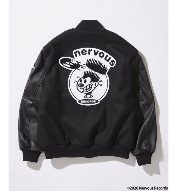 JOURNAL STANDARD「Nervous Records / ナーヴァス・レコーズ &times; JOURNAL STANDARD ジャケット」|ブルゾン・スタジャン|