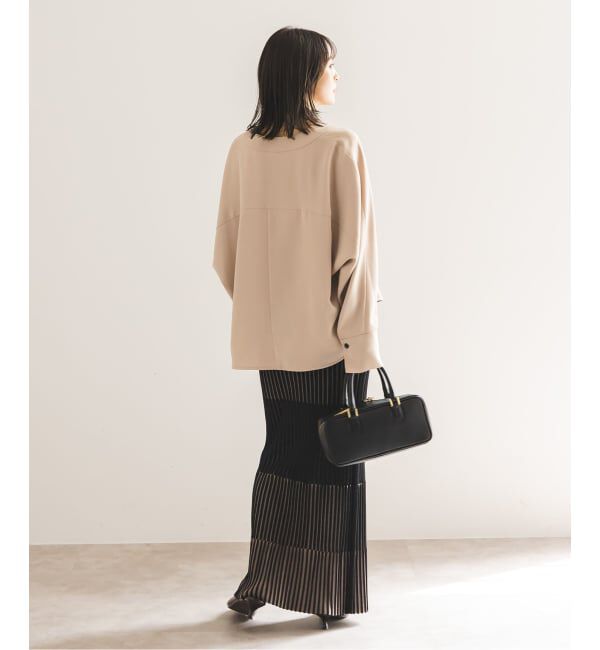 NOBLE「《追加》エステルダブルクロスカーデブラウス3」|シャツ・ブラウス|