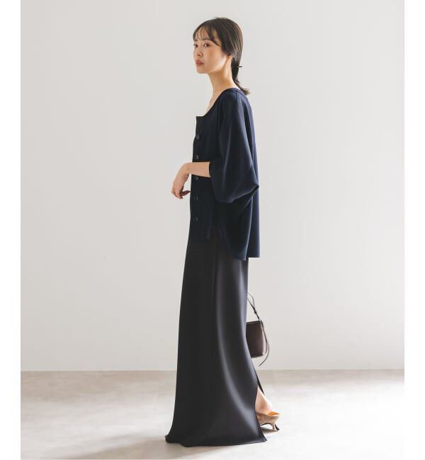 NOBLE「《追加》エステルダブルクロスカーデブラウス3」|シャツ・ブラウス|