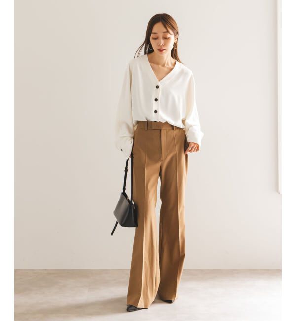 NOBLE「《追加》エステルダブルクロスカーデブラウス3」|シャツ・ブラウス|