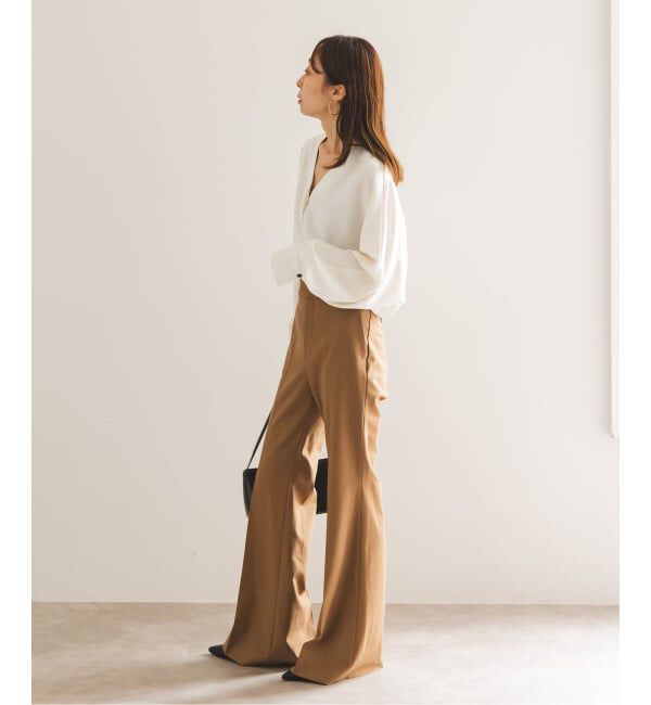 NOBLE「《追加》エステルダブルクロスカーデブラウス3」|シャツ・ブラウス|