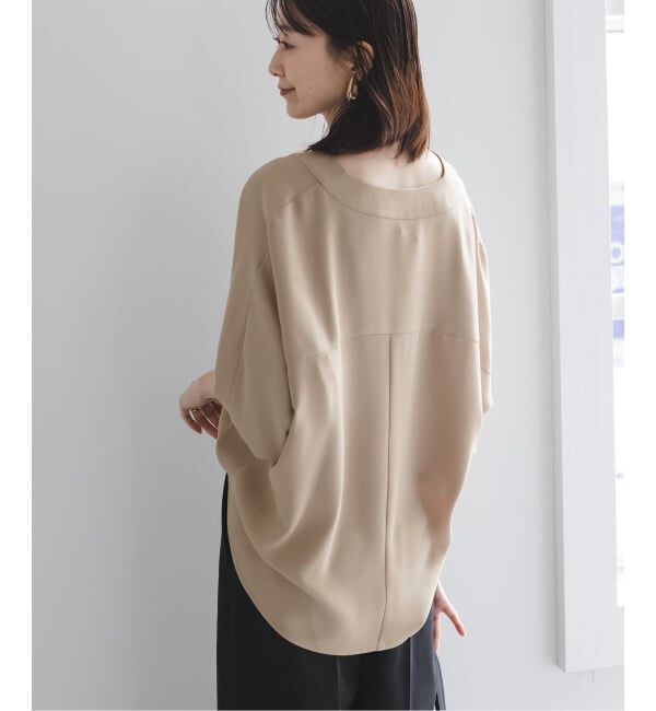 NOBLE「《追加》エステルダブルクロスカーデブラウス3」|シャツ・ブラウス|