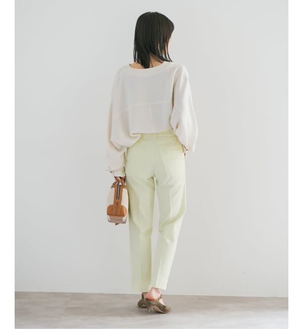 NOBLE「《追加》エステルダブルクロスカーデブラウス3」|シャツ・ブラウス|