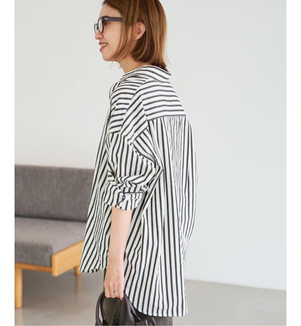 FRAMeWORK「≪WEB限定 / 追加≫コットンストライプレギュラーカラーシャツ」|シャツ・ブラウス|