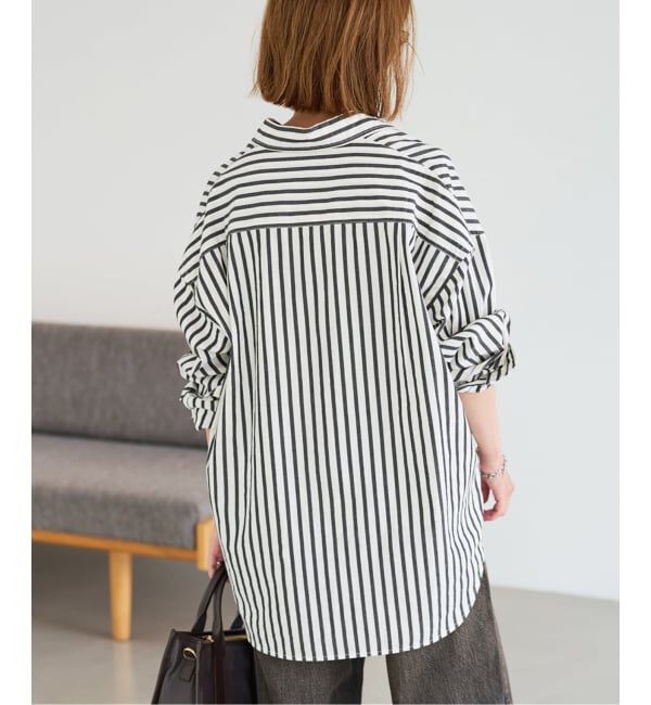 FRAMeWORK「≪WEB限定 / 追加≫コットンストライプレギュラーカラーシャツ」|シャツ・ブラウス|