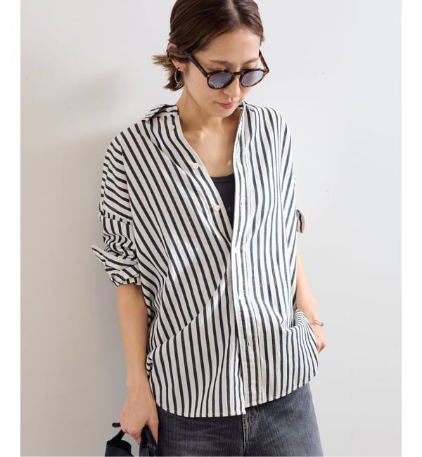 FRAMeWORK「≪WEB限定 / 追加≫コットンストライプレギュラーカラーシャツ」|シャツ・ブラウス|