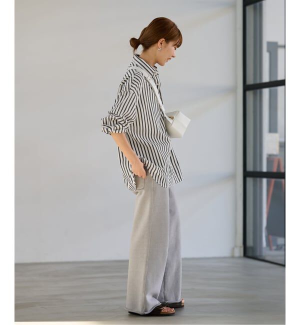 FRAMeWORK「≪WEB限定 / 追加≫コットンストライプレギュラーカラーシャツ」|シャツ・ブラウス|