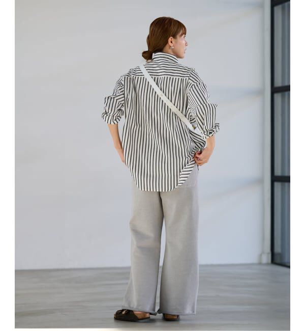 FRAMeWORK「≪WEB限定 / 追加≫コットンストライプレギュラーカラーシャツ」|シャツ・ブラウス|