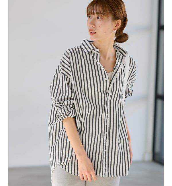 FRAMeWORK「≪WEB限定 / 追加≫コットンストライプレギュラーカラーシャツ」|シャツ・ブラウス|