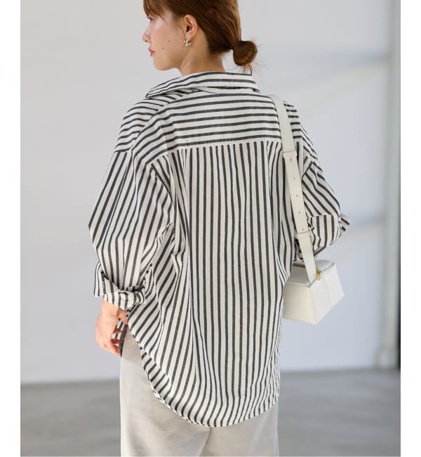 FRAMeWORK「≪WEB限定 / 追加≫コットンストライプレギュラーカラーシャツ」|シャツ・ブラウス|