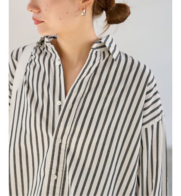 FRAMeWORK「≪WEB限定 / 追加≫コットンストライプレギュラーカラーシャツ」|シャツ・ブラウス|