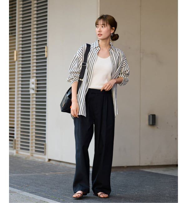 FRAMeWORK「≪WEB限定 / 追加≫コットンストライプレギュラーカラーシャツ」|シャツ・ブラウス|