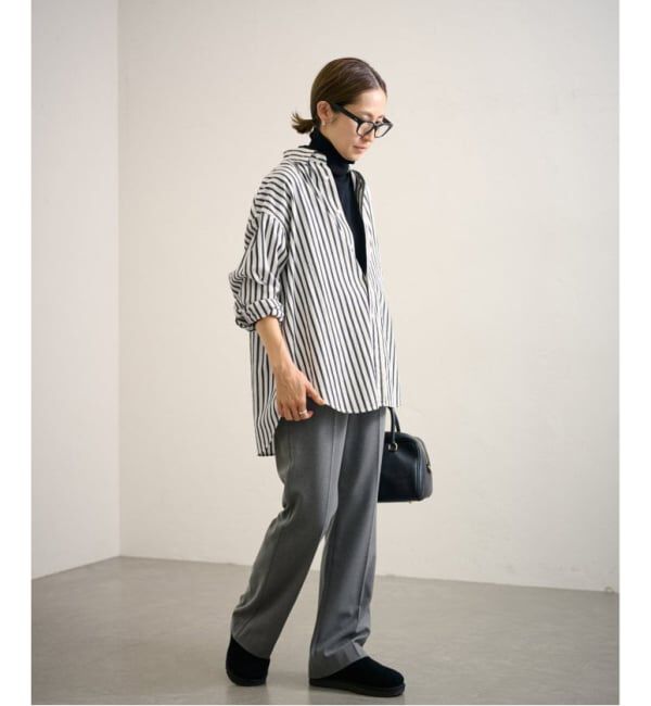 FRAMeWORK「≪WEB限定 / 追加≫コットンストライプレギュラーカラーシャツ」|シャツ・ブラウス|