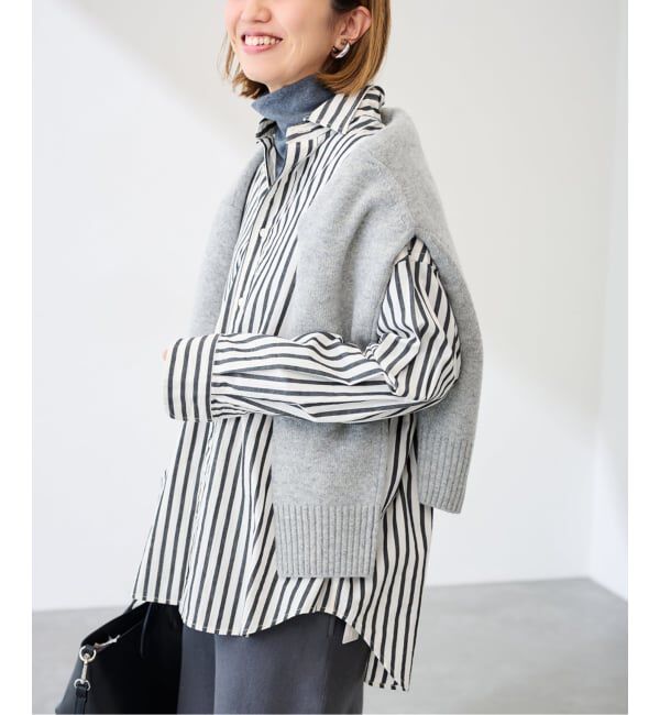 FRAMeWORK「≪WEB限定 / 追加≫コットンストライプレギュラーカラーシャツ」|シャツ・ブラウス|