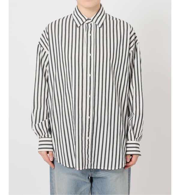 FRAMeWORK「≪WEB限定 / 追加≫コットンストライプレギュラーカラーシャツ」|シャツ・ブラウス|