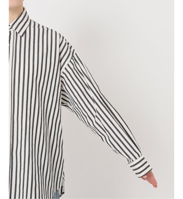 FRAMeWORK「≪WEB限定 / 追加≫コットンストライプレギュラーカラーシャツ」|シャツ・ブラウス|