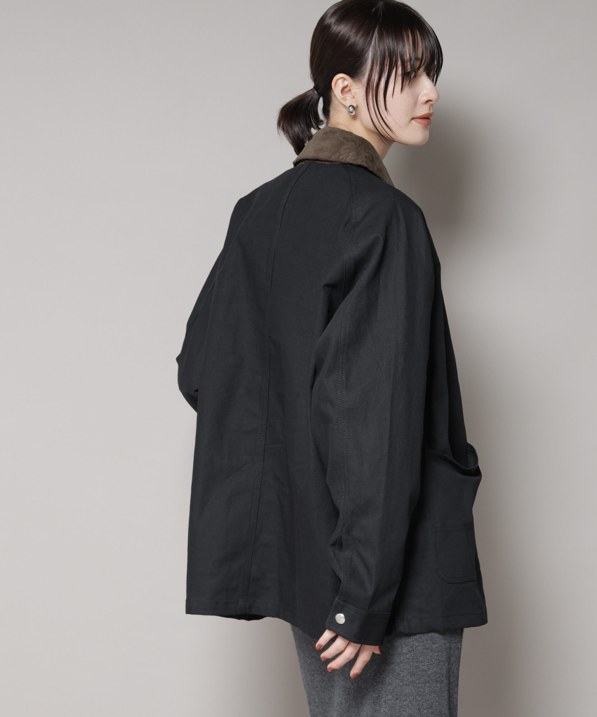 nano･universe「UNIVERSAL OVERALL/LINING OX COVERALL」|ブルゾン・スタジャン|