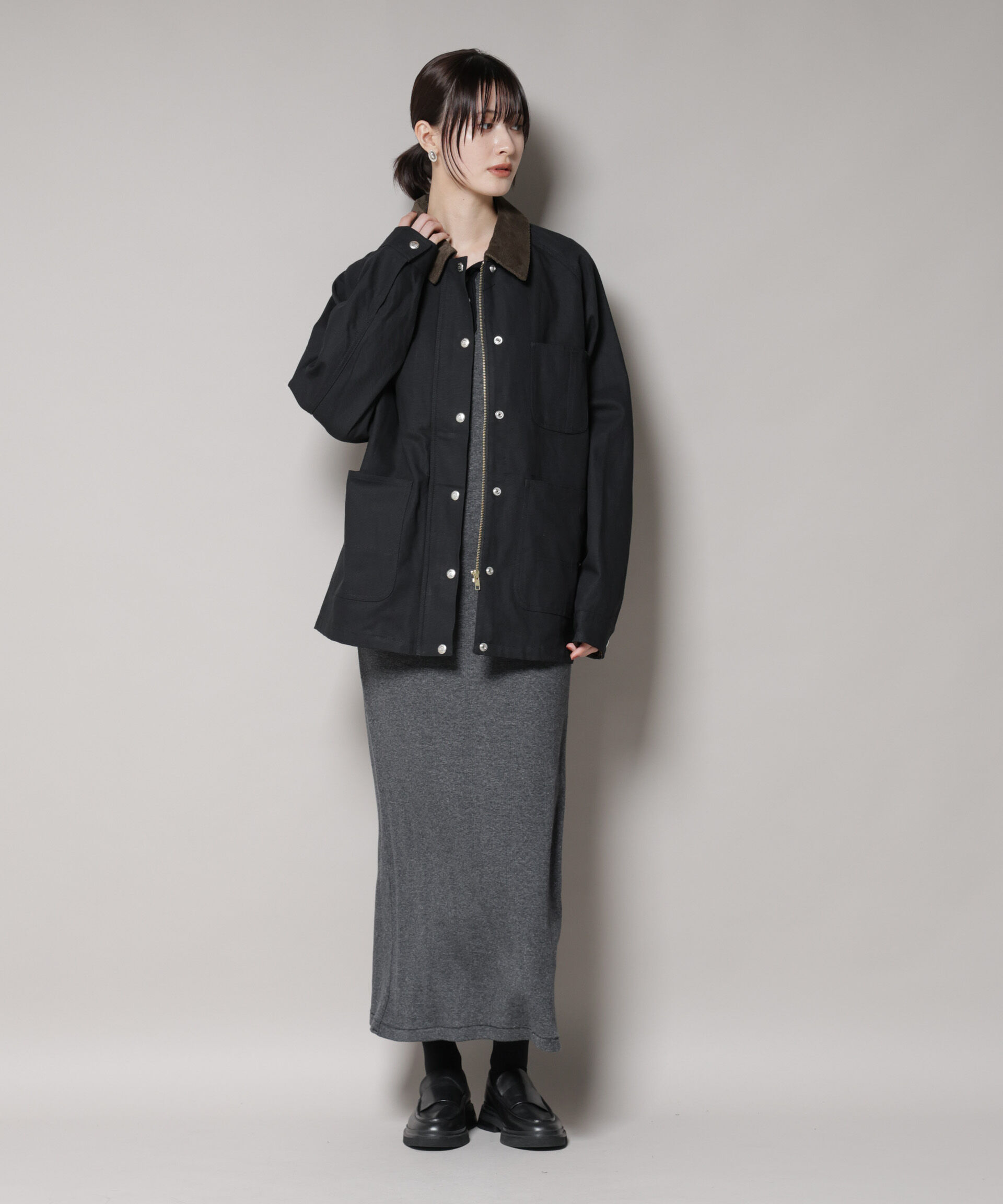 nano･universe「UNIVERSAL OVERALL/LINING OX COVERALL」|ブルゾン・スタジャン|