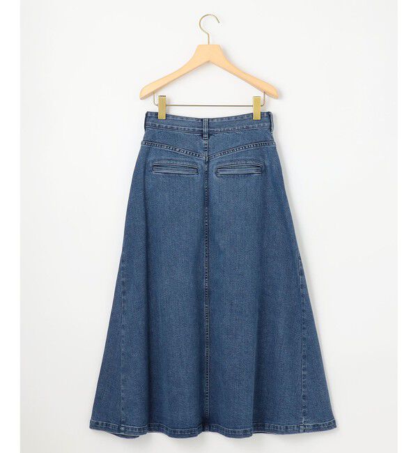 組曲「ライトデニム ビット付きフレアスカート」|スカート|