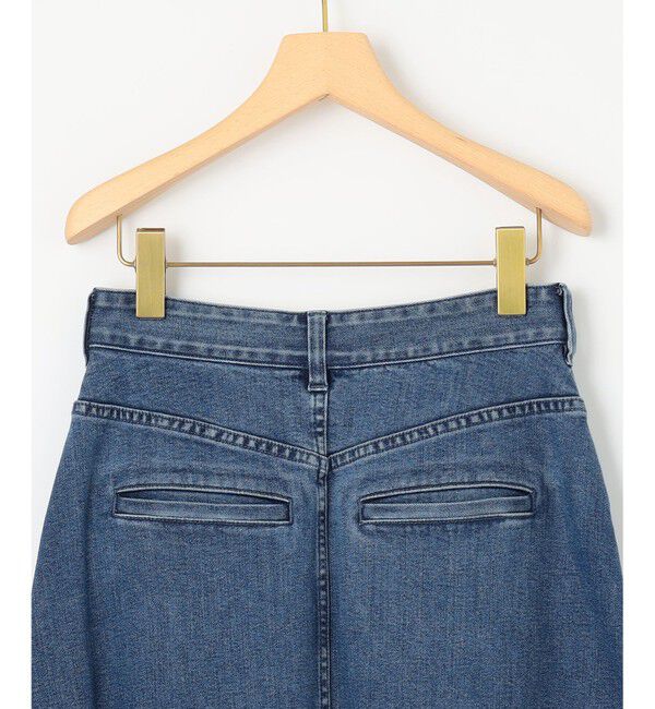 組曲「ライトデニム ビット付きフレアスカート」|スカート|
