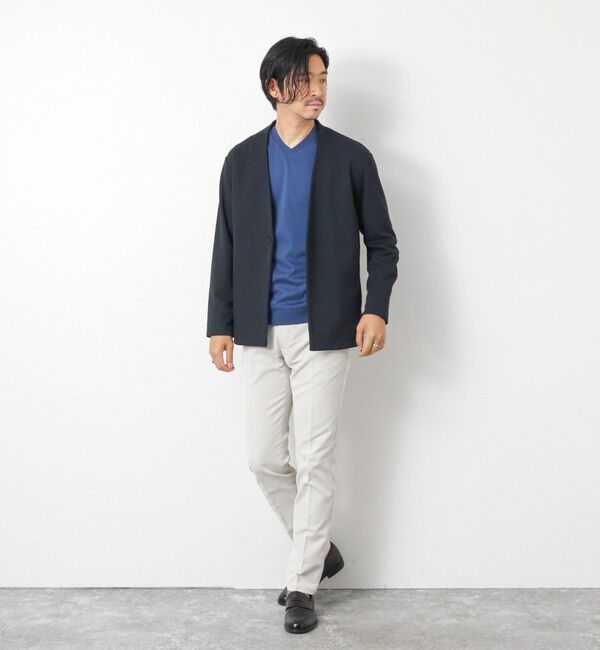 NOLLEY'S goodman「《ビジカジ対応》シルケットスムースドレスL/S V Tシャツ 25AW」|Tシャツ・カットソー|