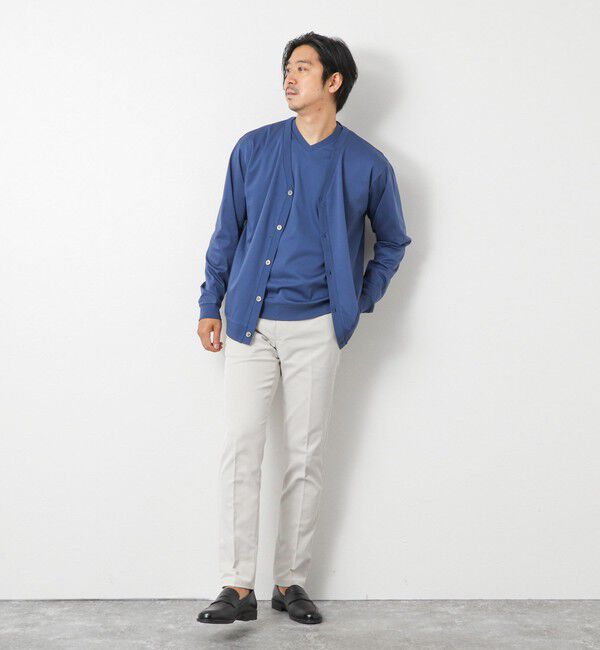 NOLLEY'S goodman「《ビジカジ対応》シルケットスムースドレスL/S V Tシャツ 25AW」|Tシャツ・カットソー|