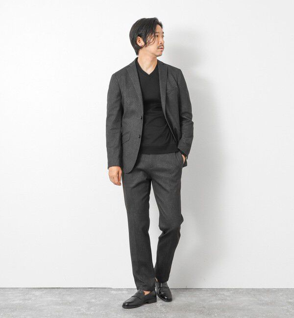 NOLLEY'S goodman「《ビジカジ対応》シルケットスムースドレスL/S V Tシャツ 25AW」|Tシャツ・カットソー|