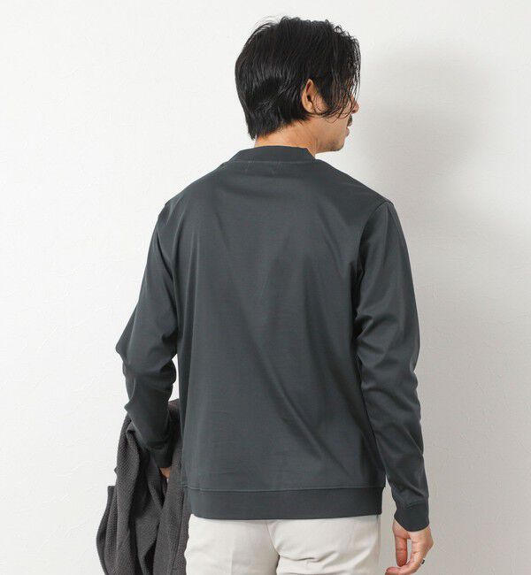 NOLLEY'S goodman「《ビジカジ対応》シルケットスムースドレスL/S V Tシャツ 25AW」|Tシャツ・カットソー|