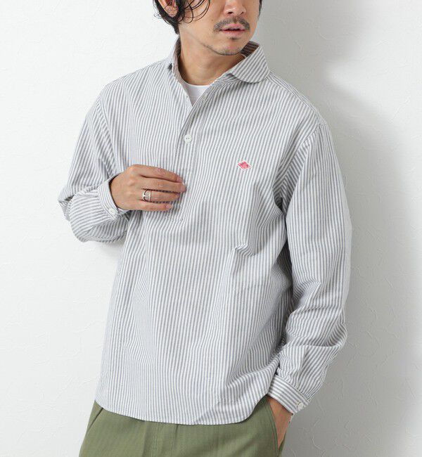 NOLLEY'S goodman「【DANTON/ダントン】DT-B0282 OXP ROUND COLLAR SHIRT 25AW」|シャツ・ブラウス|ブルー系その他