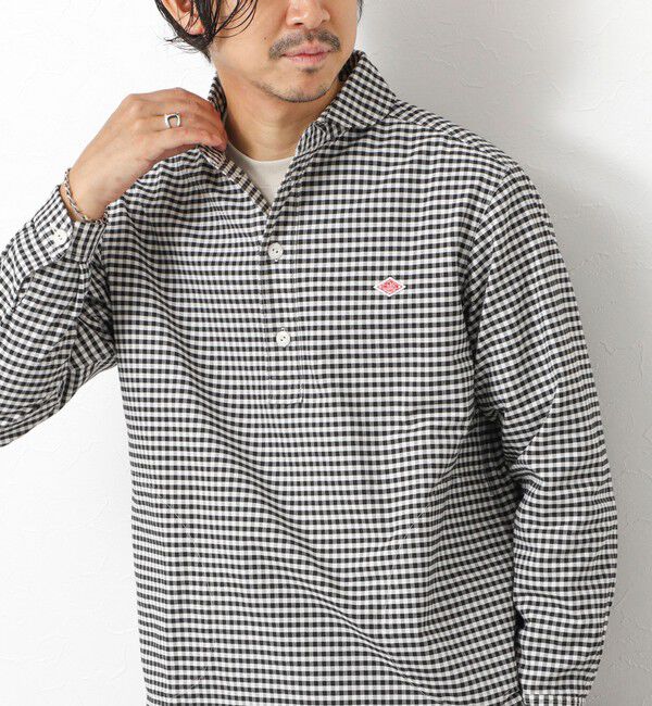 NOLLEY'S goodman「【DANTON/ダントン】DT-B0282 OXP ROUND COLLAR SHIRT 25AW」|シャツ・ブラウス|ブラック系その他