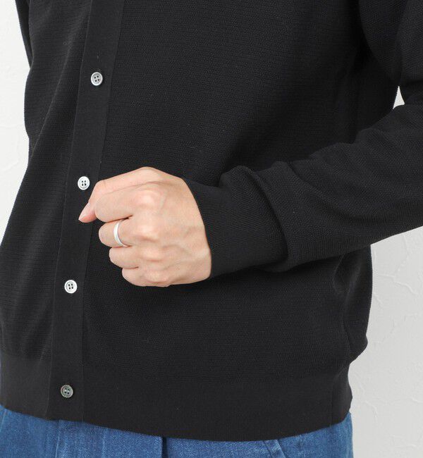 NOLLEY'S goodman「《SERIYA Cotton》吸湿カノコ襟付きカーディガン 26SS」|カーディガン|