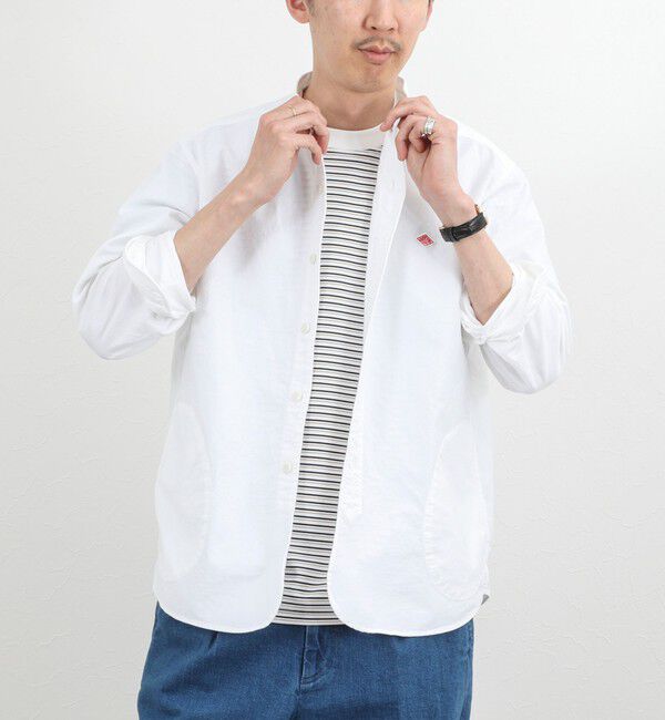 NOLLEY'S goodman「【DANTON/ダントン】DT-B0280SOX BAND COLLAR SHIRT LS 26SS」|シャツ・ブラウス|