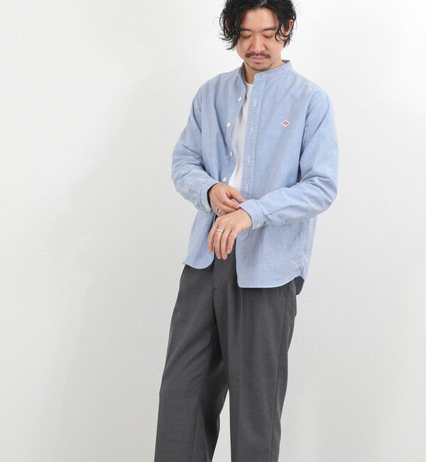 NOLLEY'S goodman「【DANTON/ダントン】DT-B0280SOX BAND COLLAR SHIRT LS 26SS」|シャツ・ブラウス|