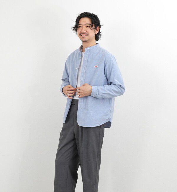 NOLLEY'S goodman「【DANTON/ダントン】DT-B0280SOX BAND COLLAR SHIRT LS 26SS」|シャツ・ブラウス|