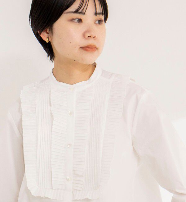 NOLLEY'S sophi「【MARILYN MOON/マリリーンムーン】tuck pleats jabot blouse」|シャツ・ブラウス|