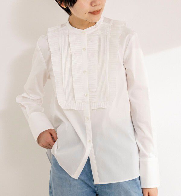 NOLLEY'S sophi「【MARILYN MOON/マリリーンムーン】tuck pleats jabot blouse」|シャツ・ブラウス|