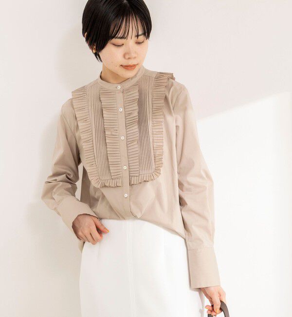 NOLLEY'S sophi「【MARILYN MOON/マリリーンムーン】tuck pleats jabot blouse」|シャツ・ブラウス|