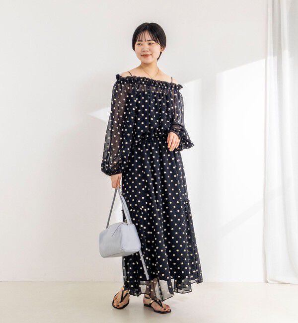 NOLLEY'S sophi「《セットアップ対応》ラメカットジャガードオフショルブラウス」|シャツ・ブラウス|