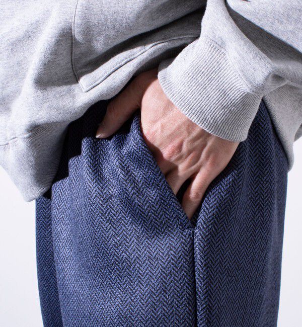 GLOSTER「【GLOSTER/グロスター】カチオンフリースボンディング イージーパンツ」|チノ|