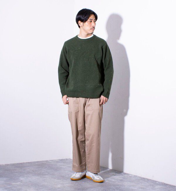 GLOSTER「【GLOSTER/グロスター】カラーネップ プルオーバー クルーネックニット」|ニット・セーター|