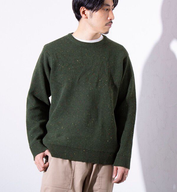 GLOSTER「【GLOSTER/グロスター】カラーネップ プルオーバー クルーネックニット」|ニット・セーター|