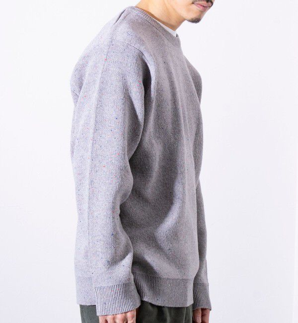 GLOSTER「【GLOSTER/グロスター】カラーネップ プルオーバー クルーネックニット」|ニット・セーター|