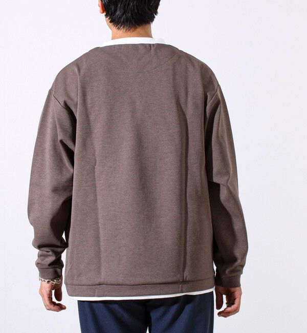 GLOSTER「【全方向杢ダンボール】フェイクキーネックロングスリーブ」|Tシャツ・カットソー|