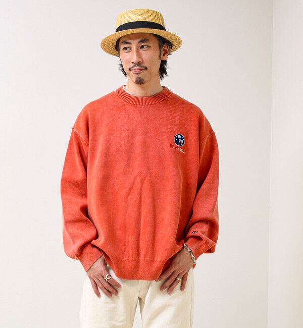 GLOSTER「【BOYエンブレム刺繍】Wフェイス フェードプルオーバーニット」|ニット・セーター|