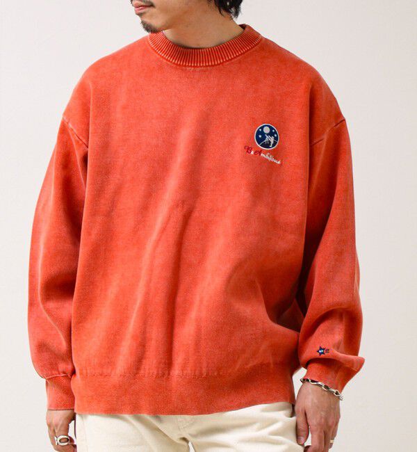 GLOSTER「【BOYエンブレム刺繍】Wフェイス フェードプルオーバーニット」|ニット・セーター|